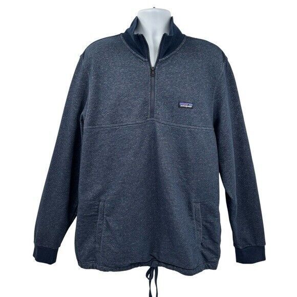 Patagonia Men's Navy Mahnya Fleece Pullover Sz XL - Picture 2 of 11